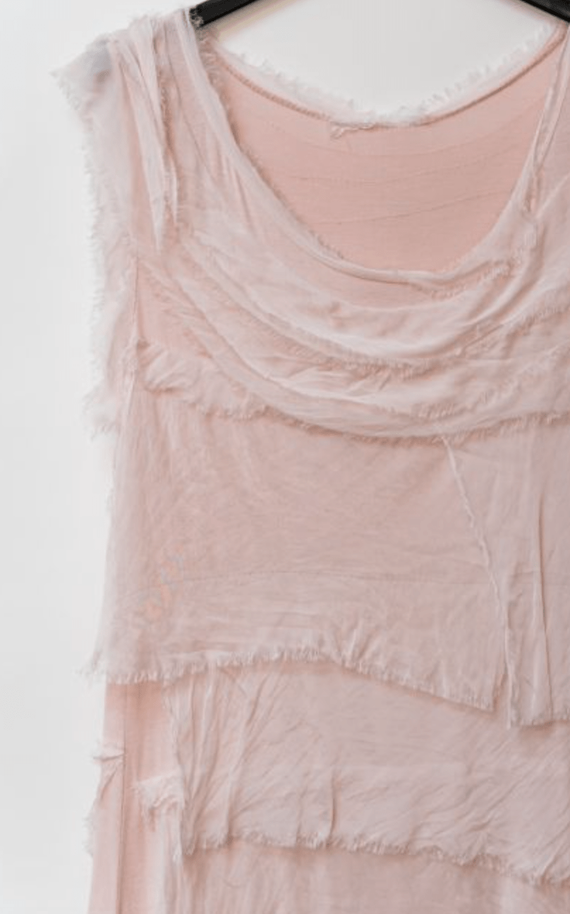 Silk Layered Ruffle Maxi Dress – Made in Italy