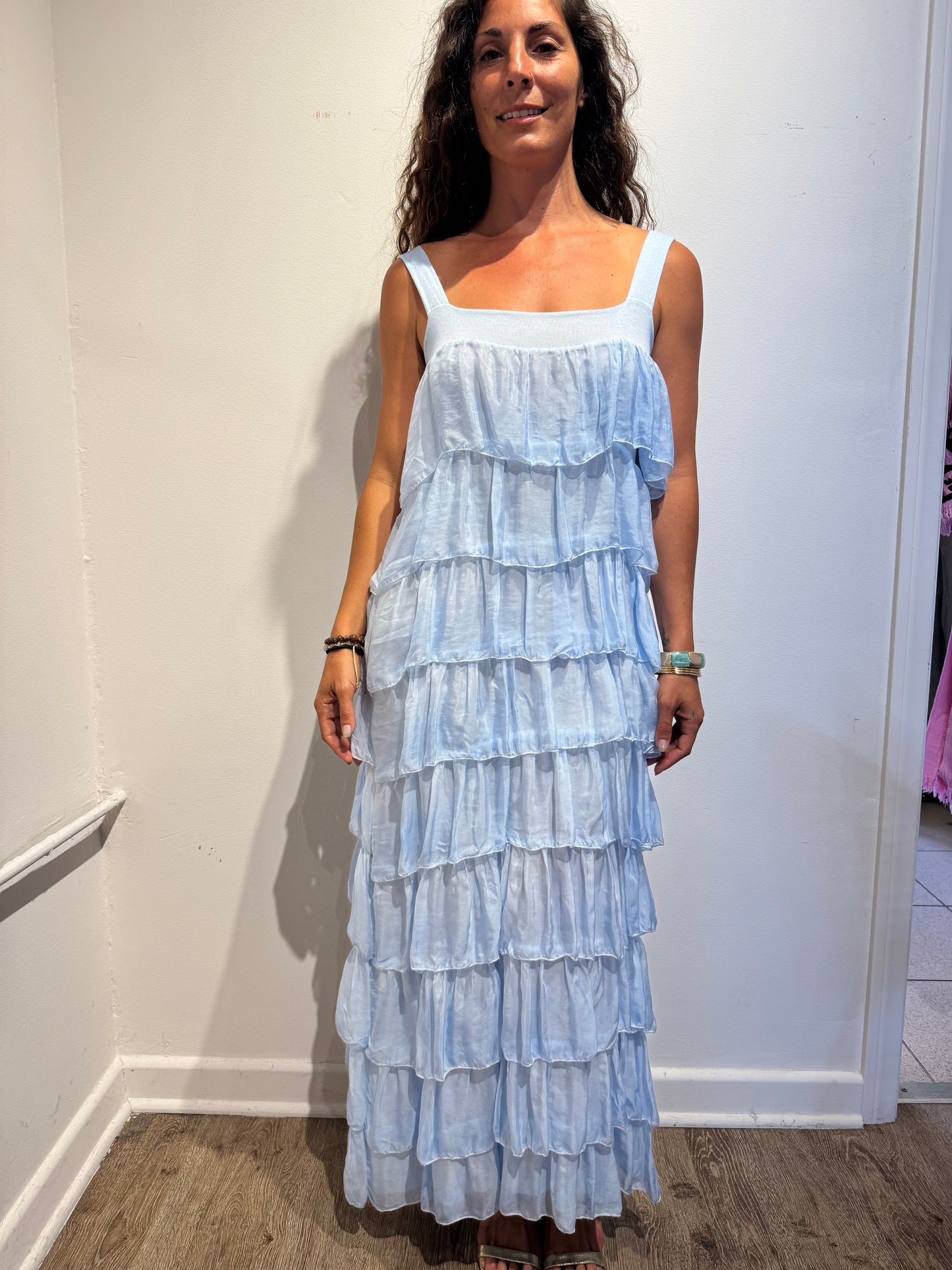 Silk Maxi Dress – | One Size Made in Italy