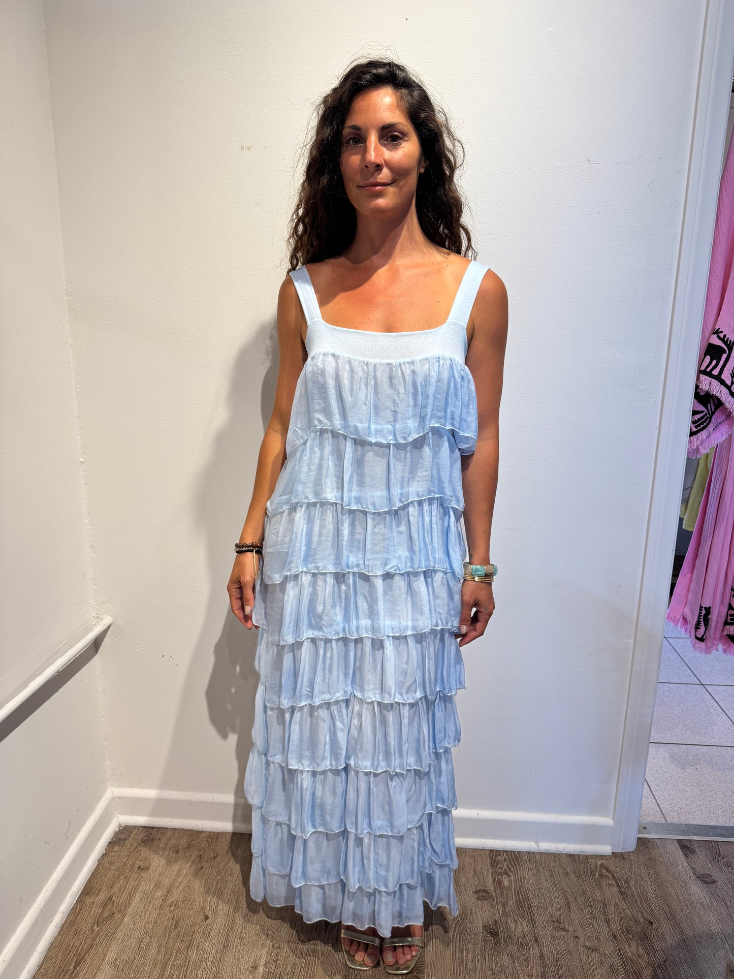 Silk Maxi Dress – | One Size Made in Italy