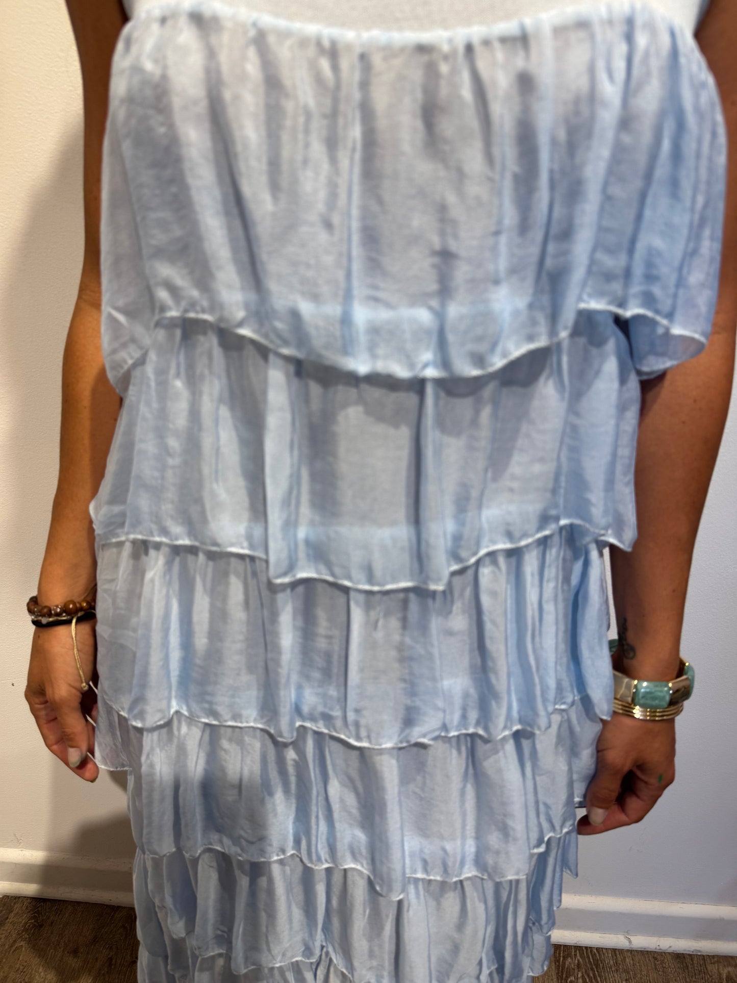 Silk Maxi Dress – | One Size Made in Italy