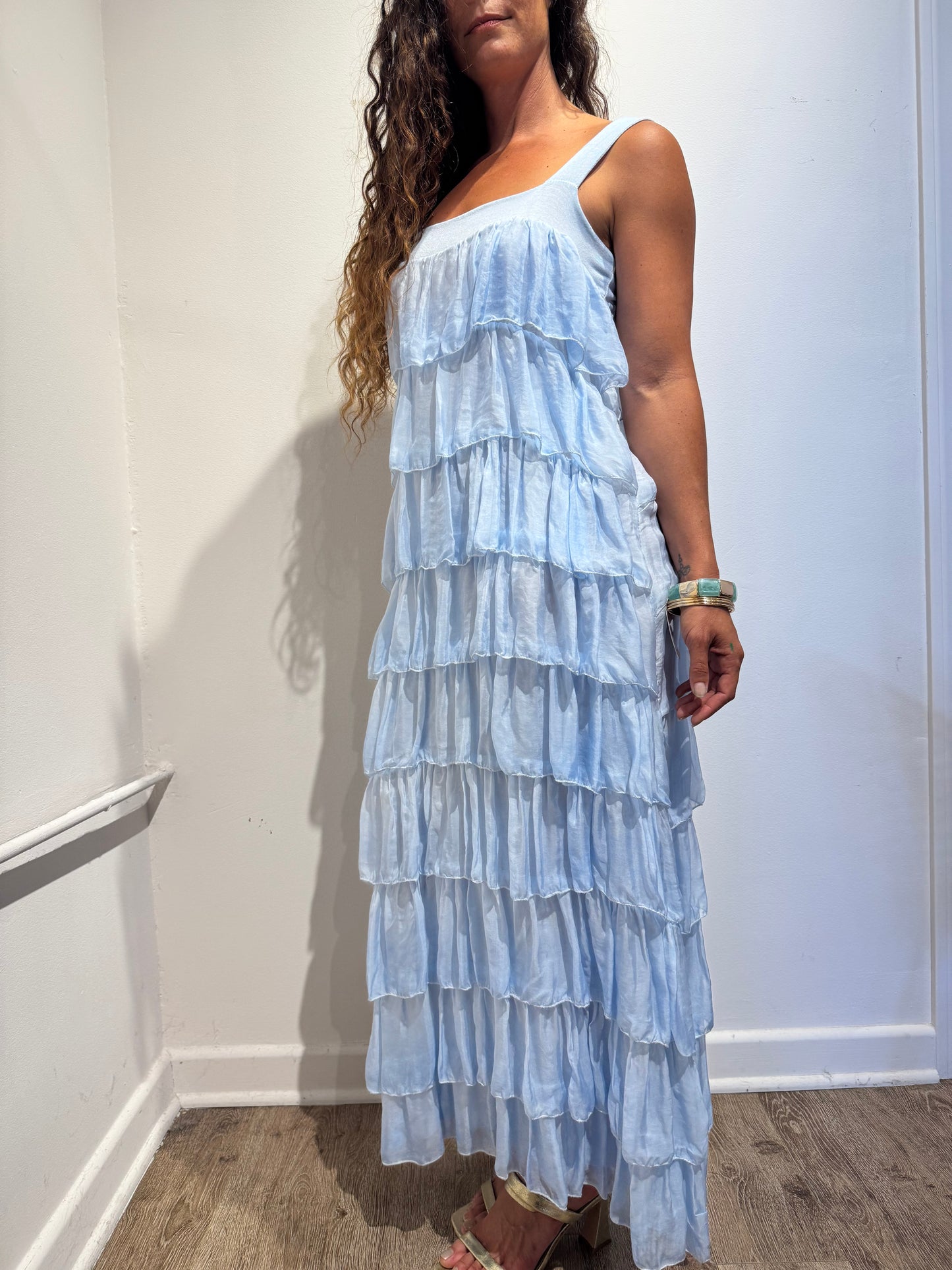 Silk Maxi Dress – | One Size Made in Italy