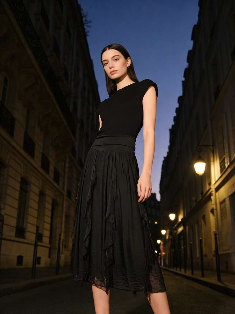 Silk Layered Maxi Skirt | One Size Boho Silk Skirt | Flowy Italian Resort Wear
